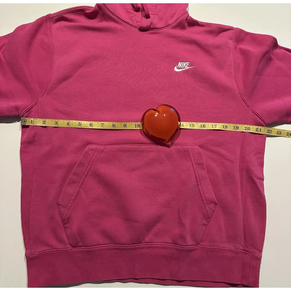 Nike Sportswear Womens Size Med Pink Fireberry Lightweight Hoodie Spring Easter